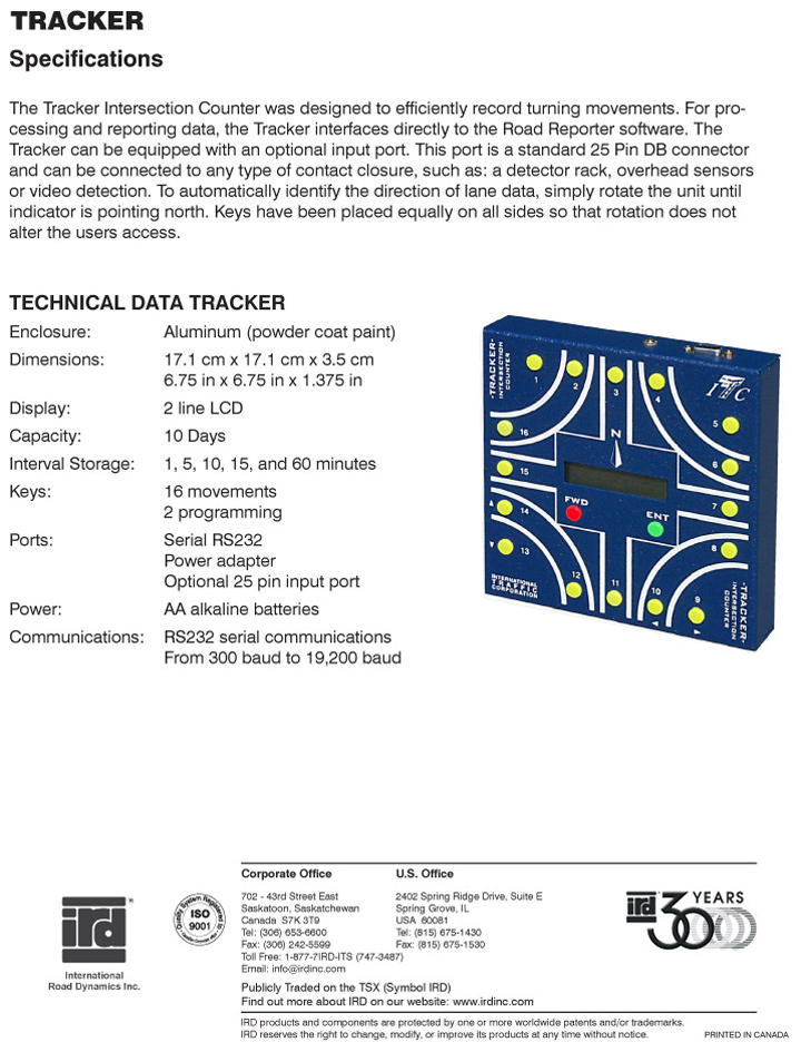 ELWC - Traffic Sensors -IRD DYNAX - Piezoelectric Sensors